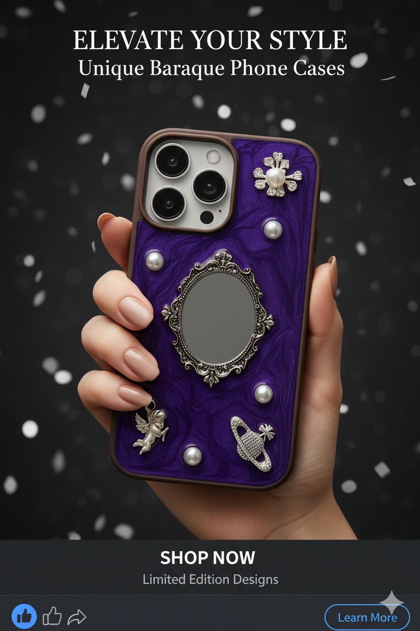 Luxury Retro Mirror Phone case iphone 13 14 15 16 17 pro max